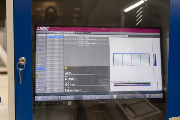 © LiSEC; Visualisation of the production steps using the LineManagement/Cockpit software