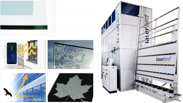 Images 1-2: The Laserbird can be used to produce custom, functional and decorative glass products.