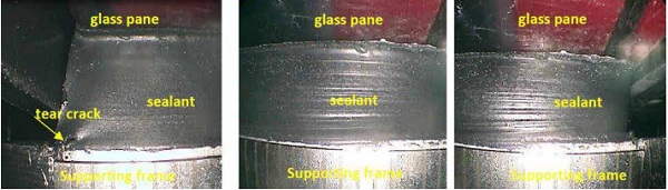 Figure 10: Visual investigation of system bond after simulated 50 years of use (here: 2nd generation SSG)