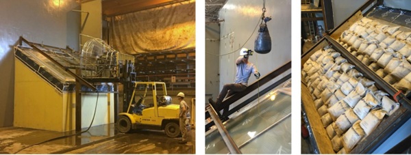 Fig. 10: Weather and Structural Performance Mock-Up Testing.