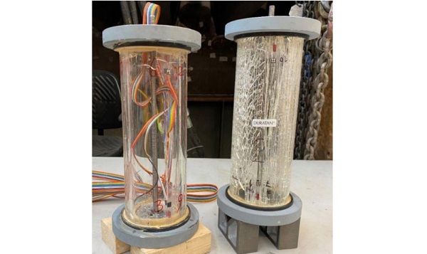 Fig 10. Left: one cracked annealed sample, right: one cracked heat-strengthened sample.