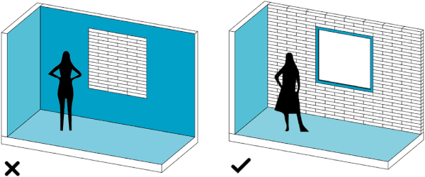 Fig. 11. Brick use is aimed for daylight of perimeter walls. It is not aimed to be substitution of windows. The translucent brick can be used as design substitution for daylight of the perimeter wall, with additional loadbearing and thermal insulating property in comparison with other translucent solutions.
