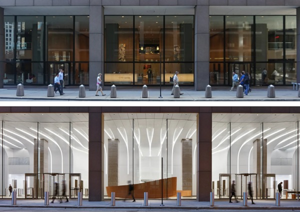 Figure 11. CME Lobby before – after