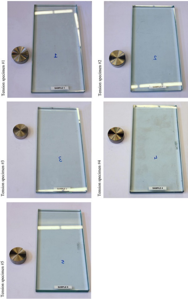 Figure 13: Tension specimens after test.