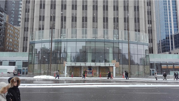 Fig. 13 160 Elgin St. Glass Wall Construction