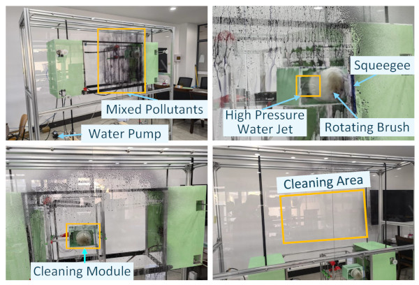 Figure 16. Cleaning experiments.