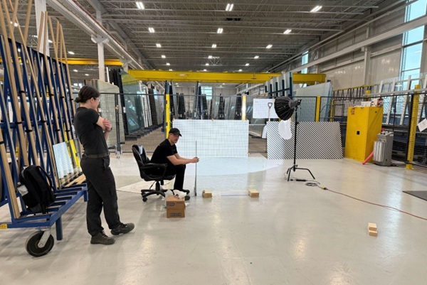 Fig. 19 - Grid photography setup