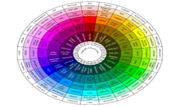 Figure (1) the colors wheel showing the color's feature