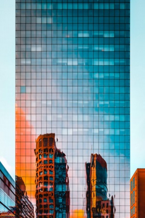 Figure 1 - Glass distortions in a building (Ferlin, 2019)