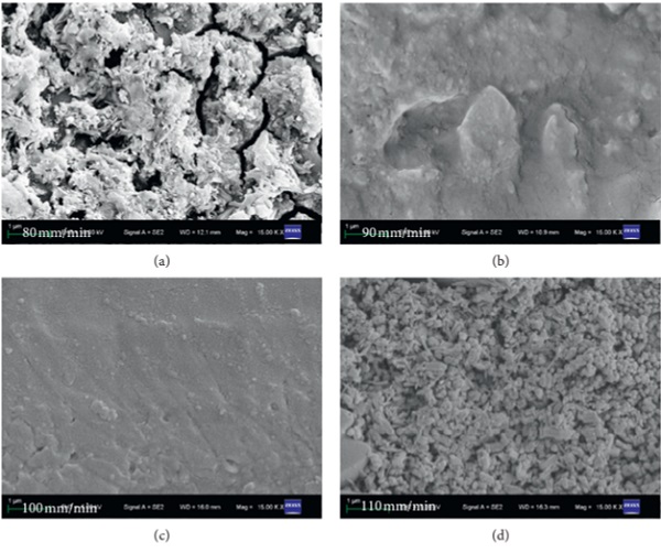 Figure 1   Microstructure of the molten layer at different welding speeds.