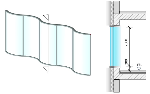 Fig. 1: Specific project of the façade.