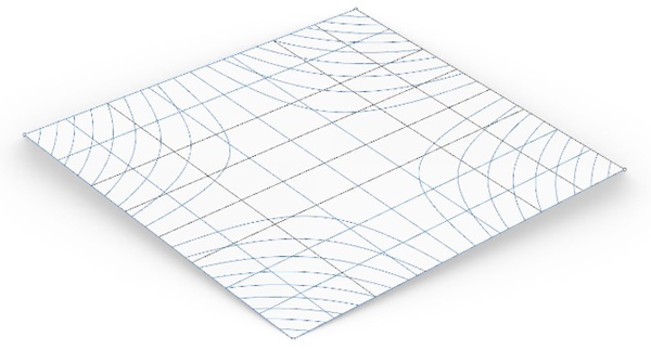 Fig. 1: Hyperbolic Paraboloid Surface.