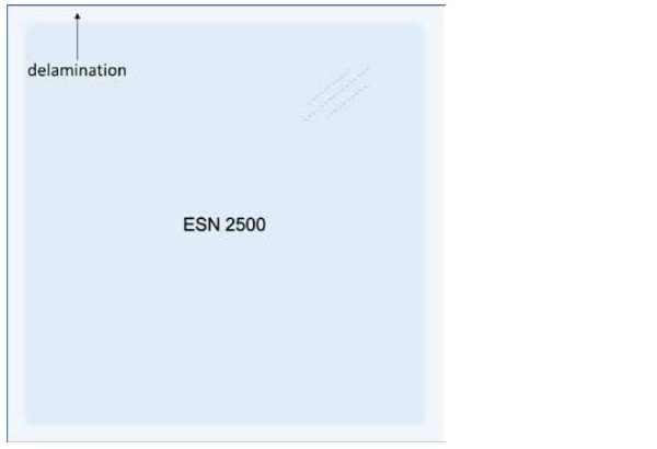 Figure 1: Depiction of laminate with ESN = 2500