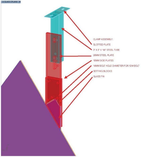 Fig. 20 33-D, 2014 | Upper clamp supportRendering courtesy of Sarah Oppenheimer