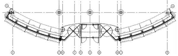 Fig. 2 Plan of the Glass Entryway