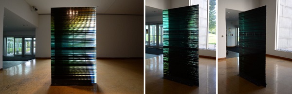 Fig. 2: Eclipse, an architectural wall prototype demonstrating compounding shifts in color. See video in references