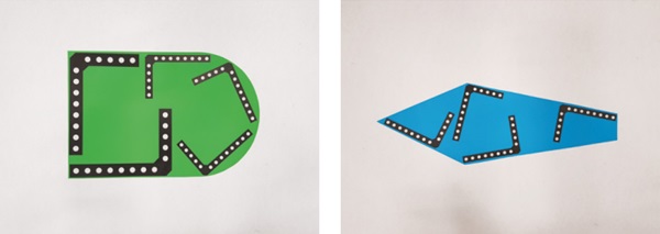 Figure 2: The reference objects on the templates are placed correctly