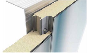 Figure 2-2: Glass-Sandwich-Panel GSP® – vertical fixation