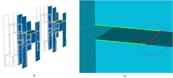 Fig. 3: 3 Isometric view of the chosenpart for FE-analysis of the overall structure