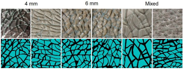 Figure 3. Samples of raw images and corresponding ground truth annotations for different glass categories.