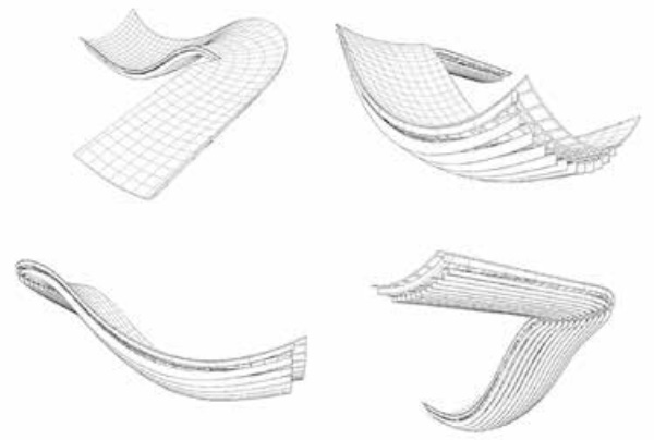 Figure 3 – Views of the Skylight from the Rhino model