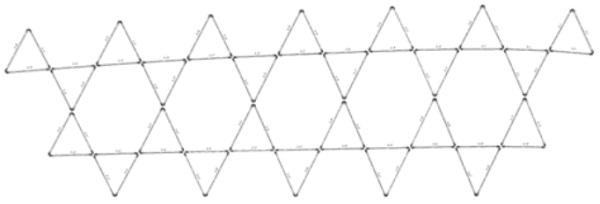 Fig. 4 General arrangement plan of the glass beams, each approximately 3m long. Roof panels are not shown for clarity