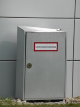 Figure 4 Damaged box after impact of façade element