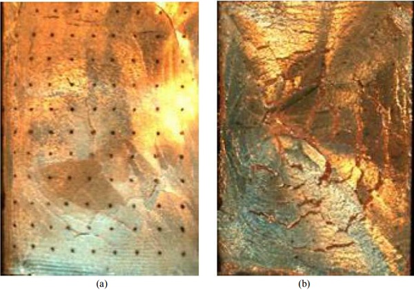 Fig. 4. Failure modes of monolithic glass windows, in accordance with (Zhang et al., 2015a); (a) Planer failure or (b) spherical failure modes