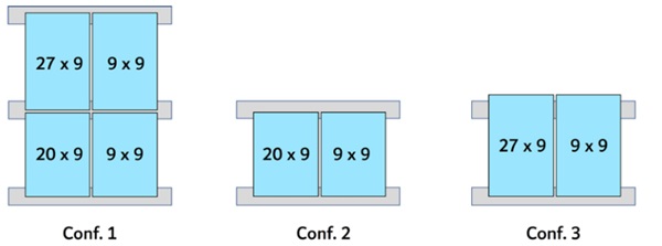 Figure 4. Schematic of the different specimen configurations.