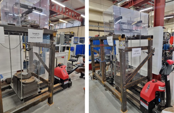 Fig. 4: Long-term loading experimental setup.