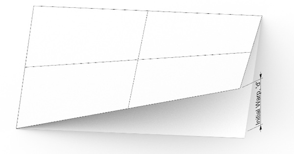 Fig. 4: Initial Warp Definition.