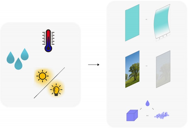 Figure 5 Changes of form, transparency and aggregation state which are the result of influences such as air humidity, temperature or light / JRC