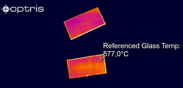 Figure 5: top measured glass with referencing.