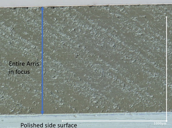 Fig. 5: 2D digital photo of arris of Figure 4.