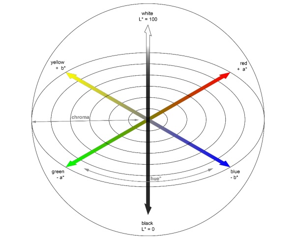 Fig. 5: CIE Lab* colour space.