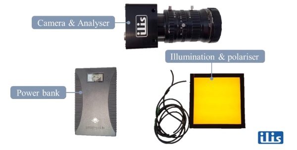 Fig. 6 Components of the mobile measuring device.