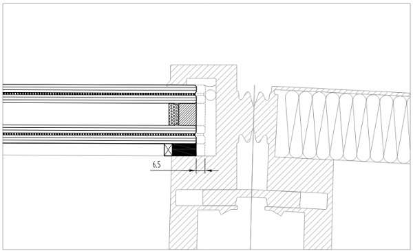 Fig. 6: If a glass panel deviates from the frame by a significant amount, the silicone bite becomes compromised.