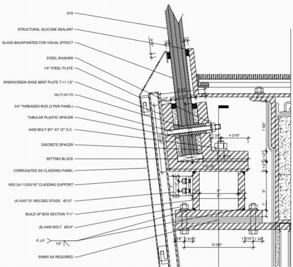 Figure 6: Windscreen Shoe Detail