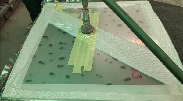 Figure 6: preparation using disposable vacuum bags.