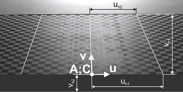 Figure 6 Chessboard image as etalon for determining of scale 