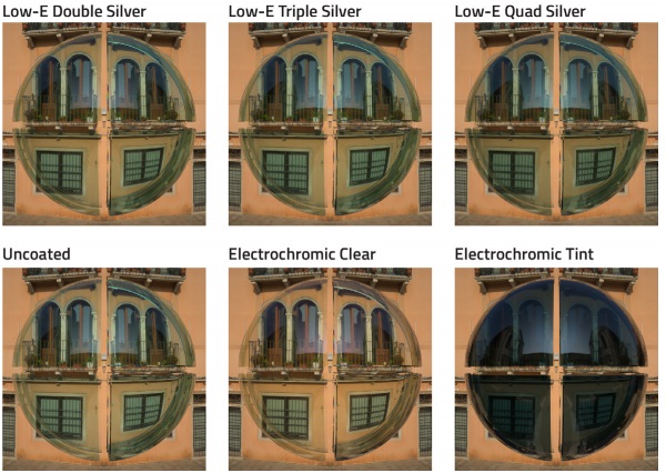 Figure 6 - Glass samples under clear sky