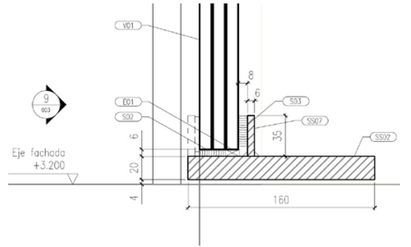 Figure 7. Beam detail