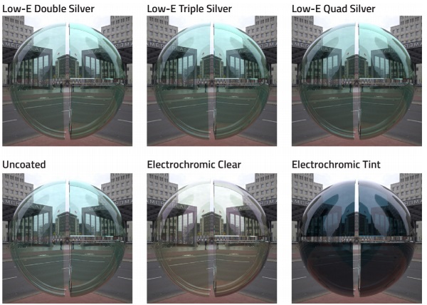 Figure 7 - Glass samples under overcast sky