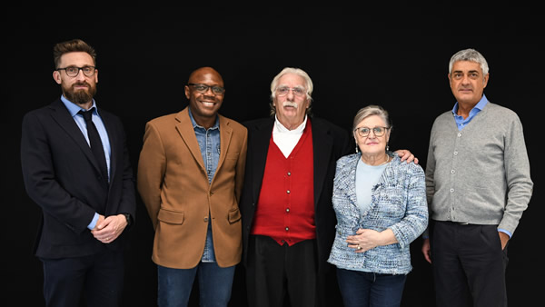 Forel Board of Directors and Afam Ike. From the left: Riccardo Vianello, Afam Ike, Fortunato Vianello, Nadia Davanzo and Stefano Salvian