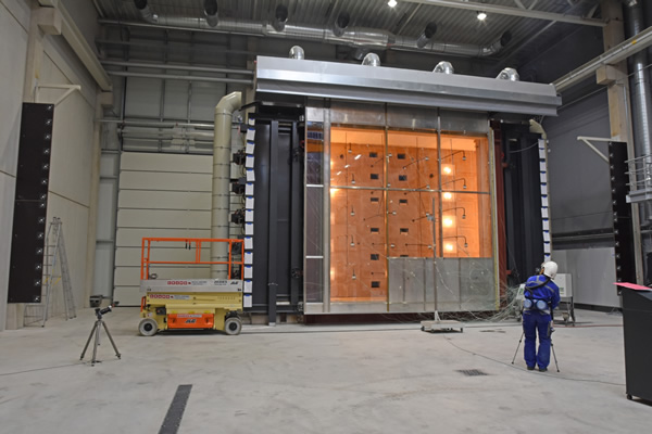 The large furnace 8 meter x 5 meter is the centrepiece of the ift Fire Safety Centre as part of the ift technology centre in Rosenheim (Source: ift Rosenheim)