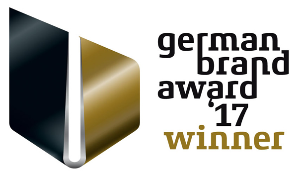 The official winner label of the German Brand Award