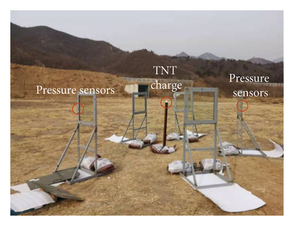 Figure 2. a) The overall layout of the test site.