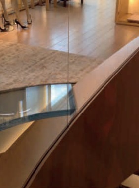 Image 8 Glass joint and cantilevering glass floor, Louis Vuitton lift shaft, Felix Weber