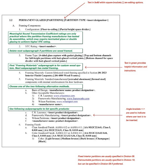 Interior Glass Guide Specification - by Amanda Gibney Weko