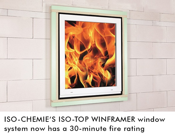 ISO-CHEMIE’s ISO-TOP WINFRAMER achieves 30 minute fire rating